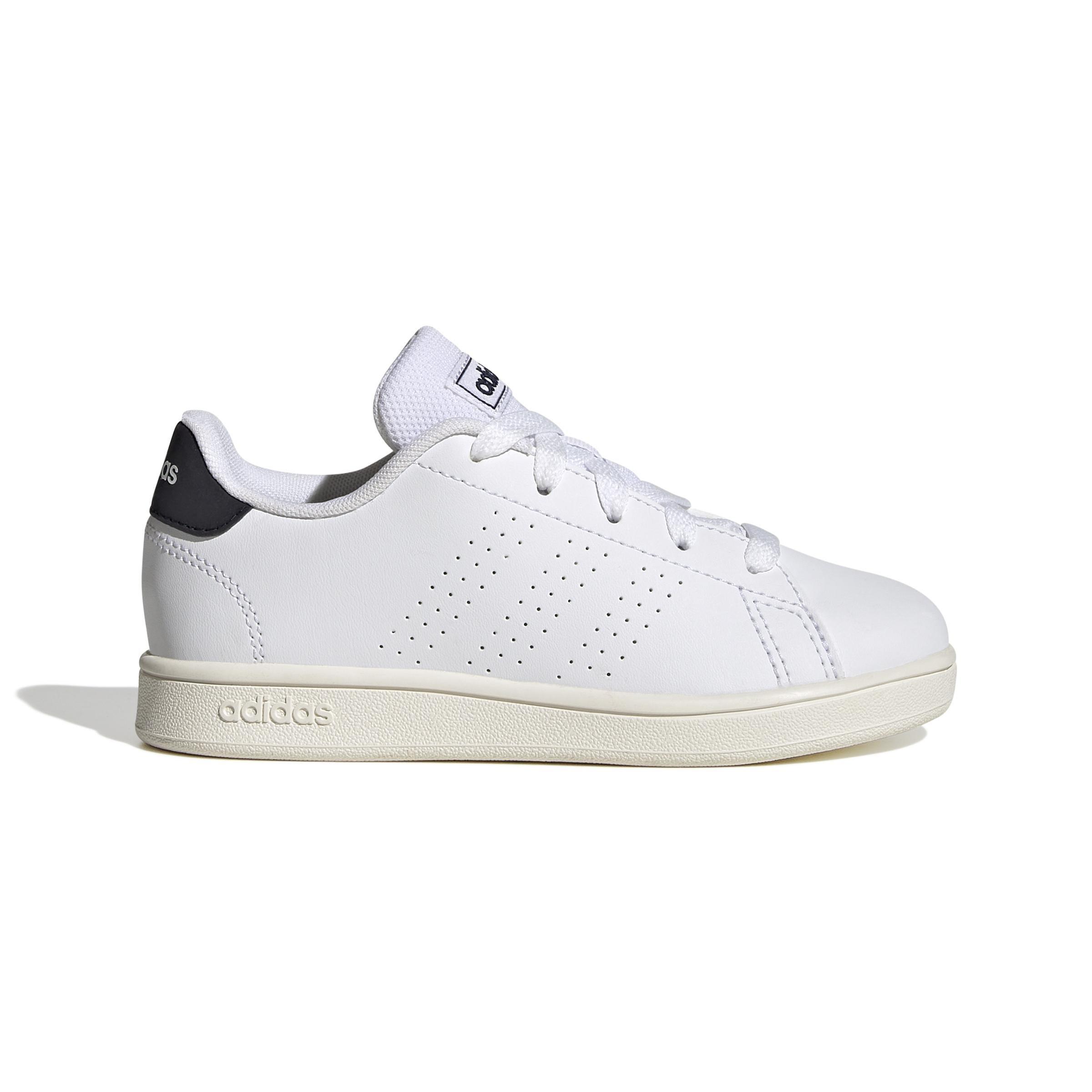 Unisex Kids Advantage Lifestyle Court Lace Shoes, White, A901_ONE, large image number 0