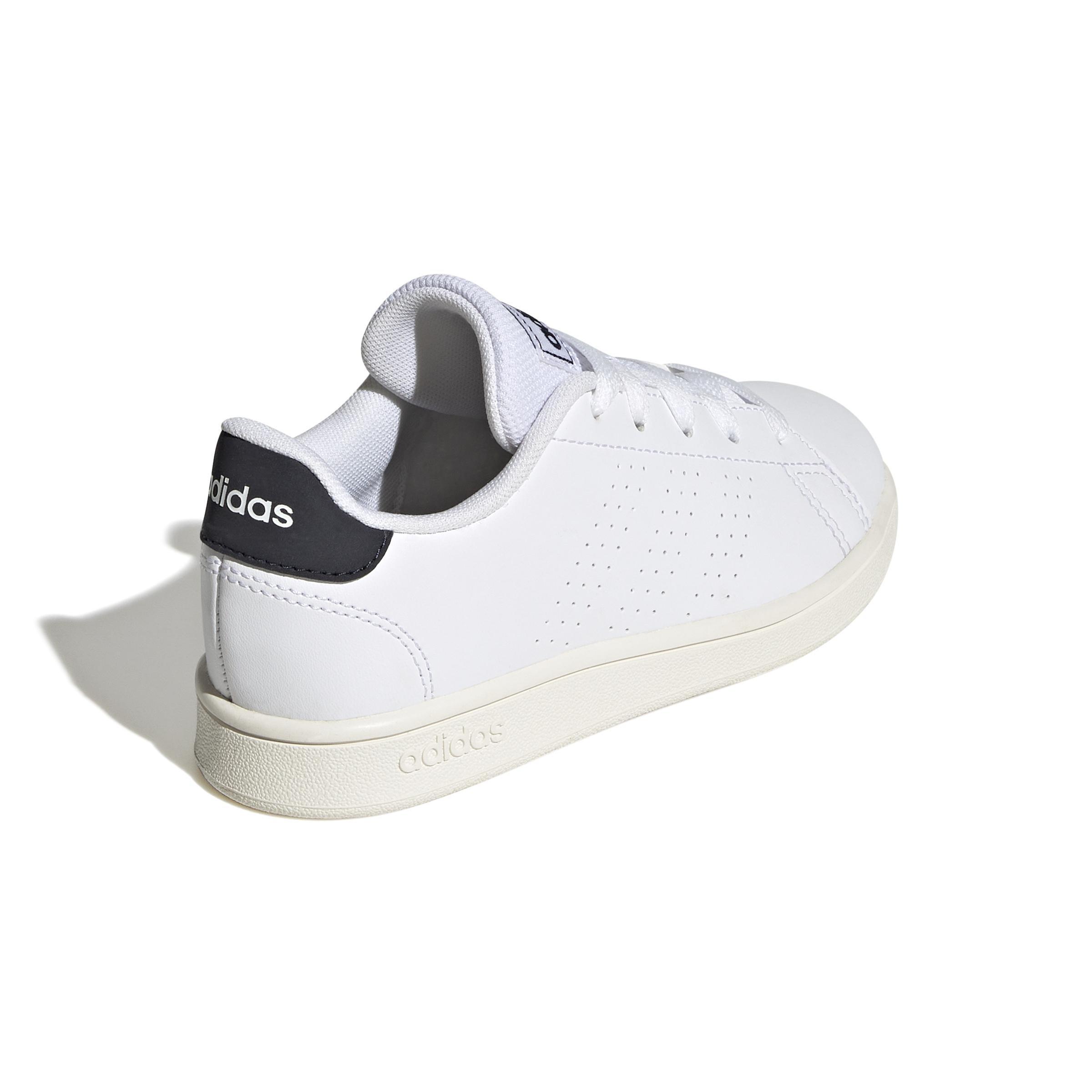 Unisex Kids Advantage Lifestyle Court Lace Shoes, White, A901_ONE, large image number 2