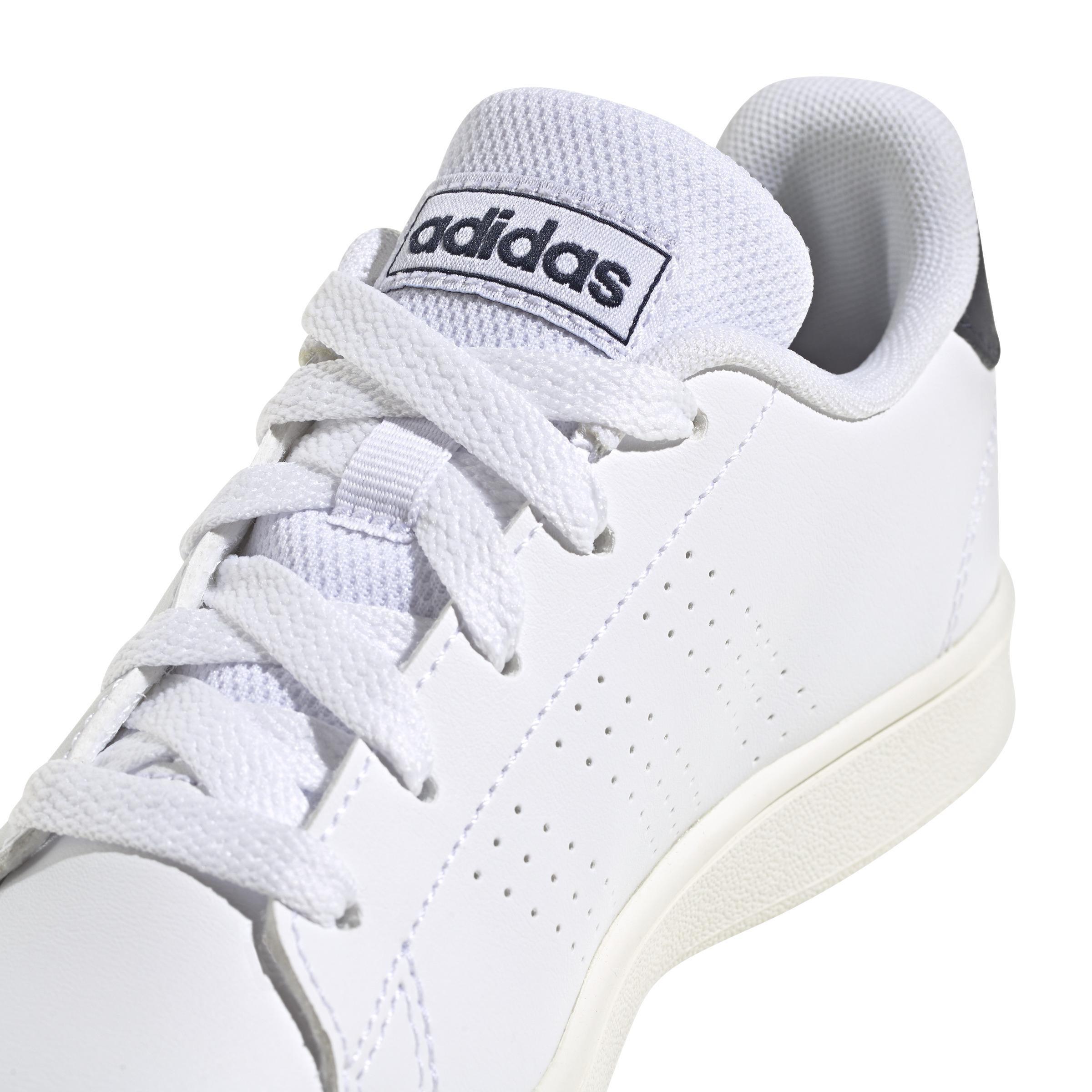 Unisex Kids Advantage Lifestyle Court Lace Shoes, White, A901_ONE, large image number 4