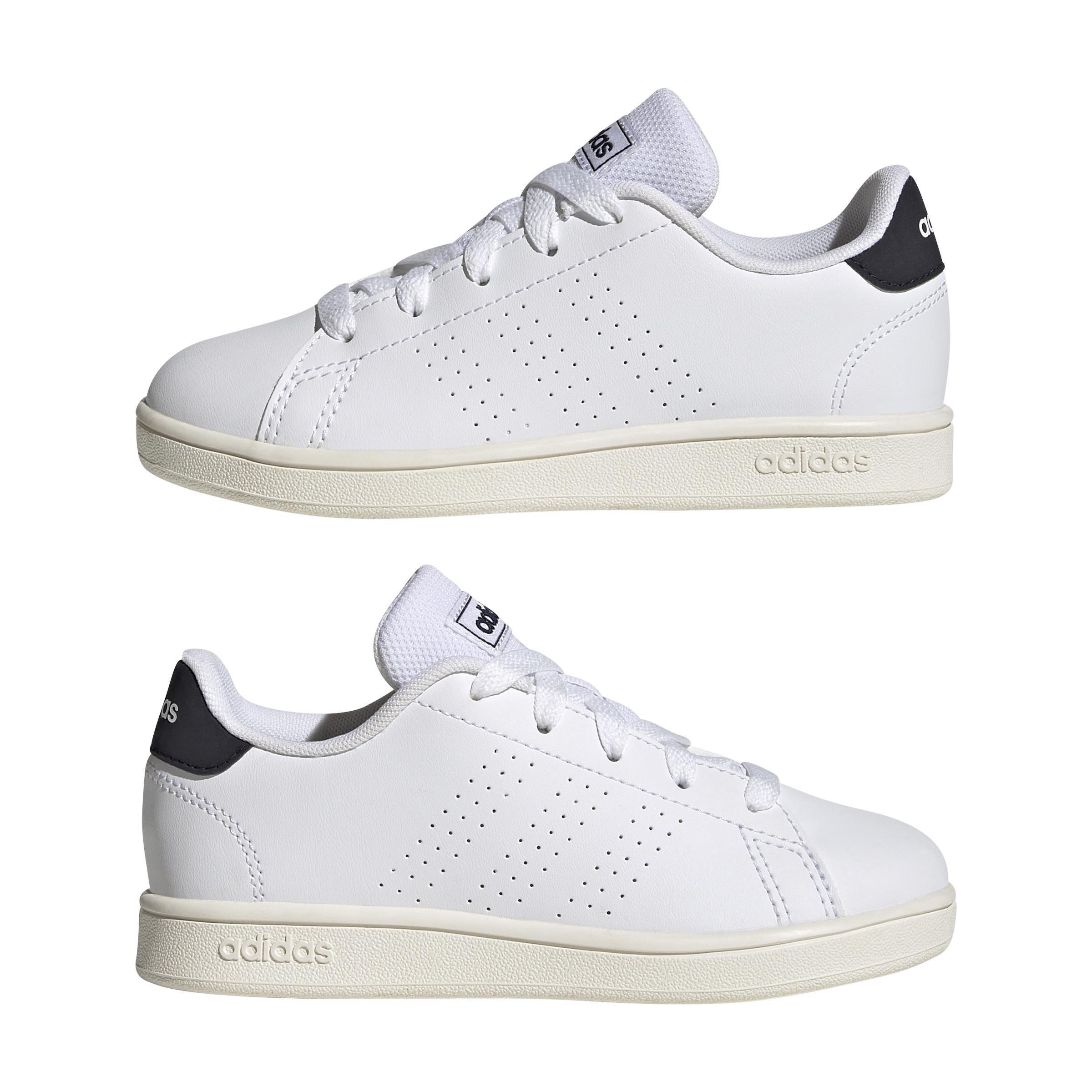 Unisex Kids Advantage Lifestyle Court Lace Shoes, White, A901_ONE, large image number 5