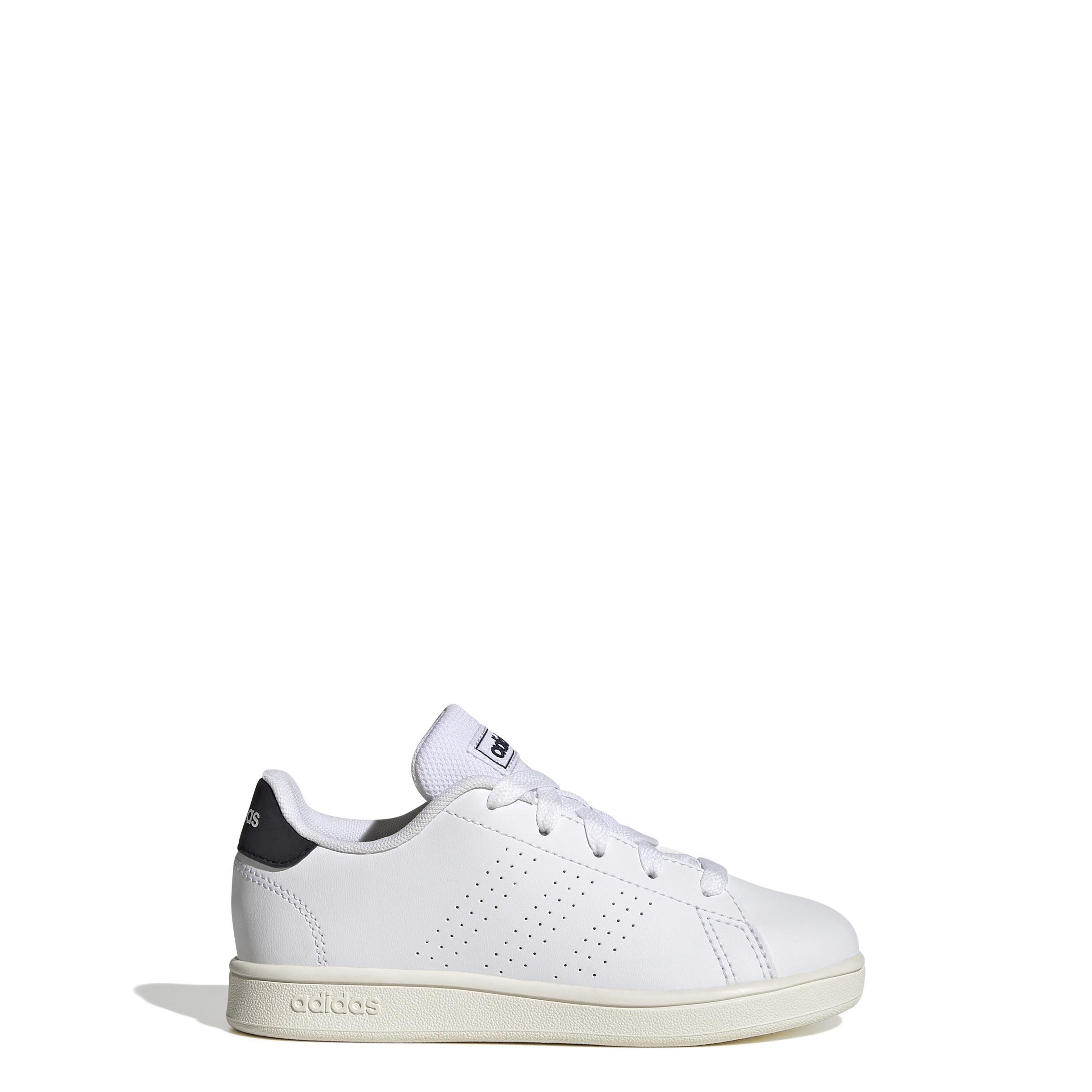 Unisex Kids Advantage Lifestyle Court Lace Shoes, White, A901_ONE, large image number 6