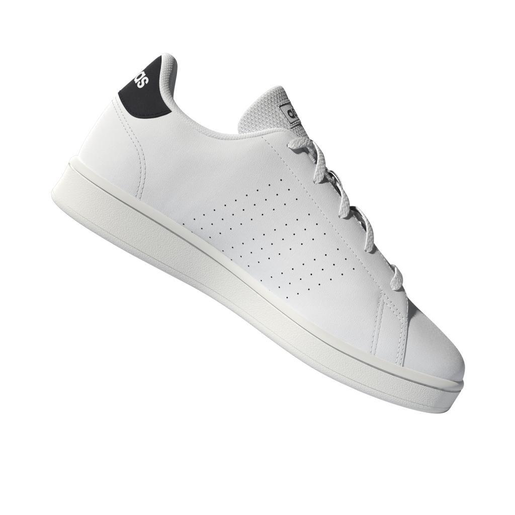 Unisex Kids Advantage Lifestyle Court Lace Shoes, White, A901_ONE, large image number 7