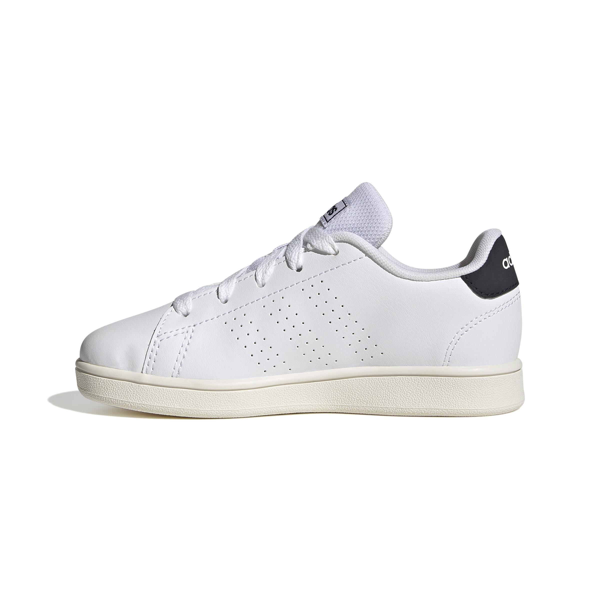Unisex Kids Advantage Lifestyle Court Lace Shoes, White, A901_ONE, large image number 9