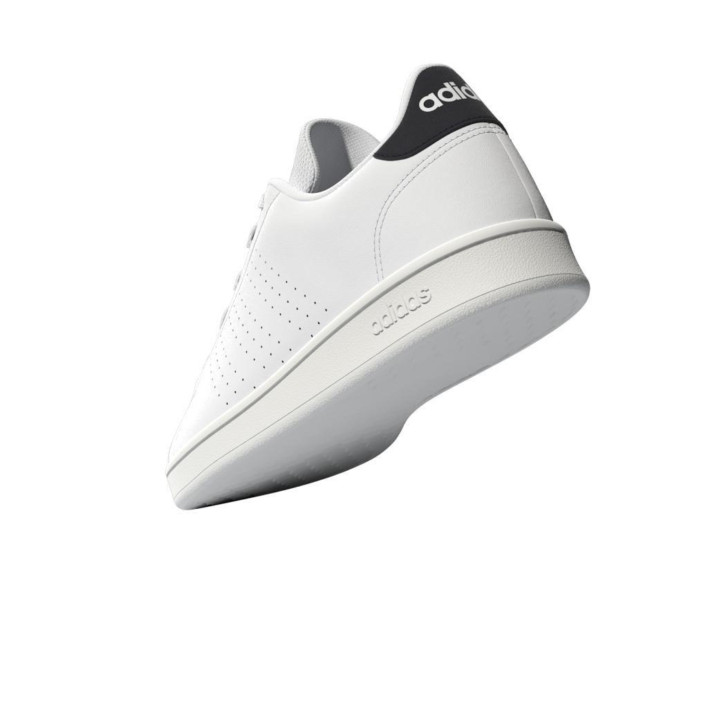 Unisex Kids Advantage Lifestyle Court Lace Shoes, White, A901_ONE, large image number 10