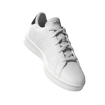 Kids Unisex Advantage Lifestyle Court Lace Shoes, White, A901_ONE, large image number 16