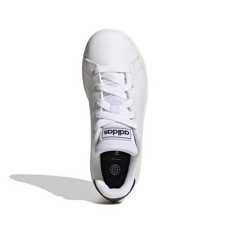Kids Unisex Advantage Lifestyle Court Lace Shoes, White, A901_ONE, large image number 17