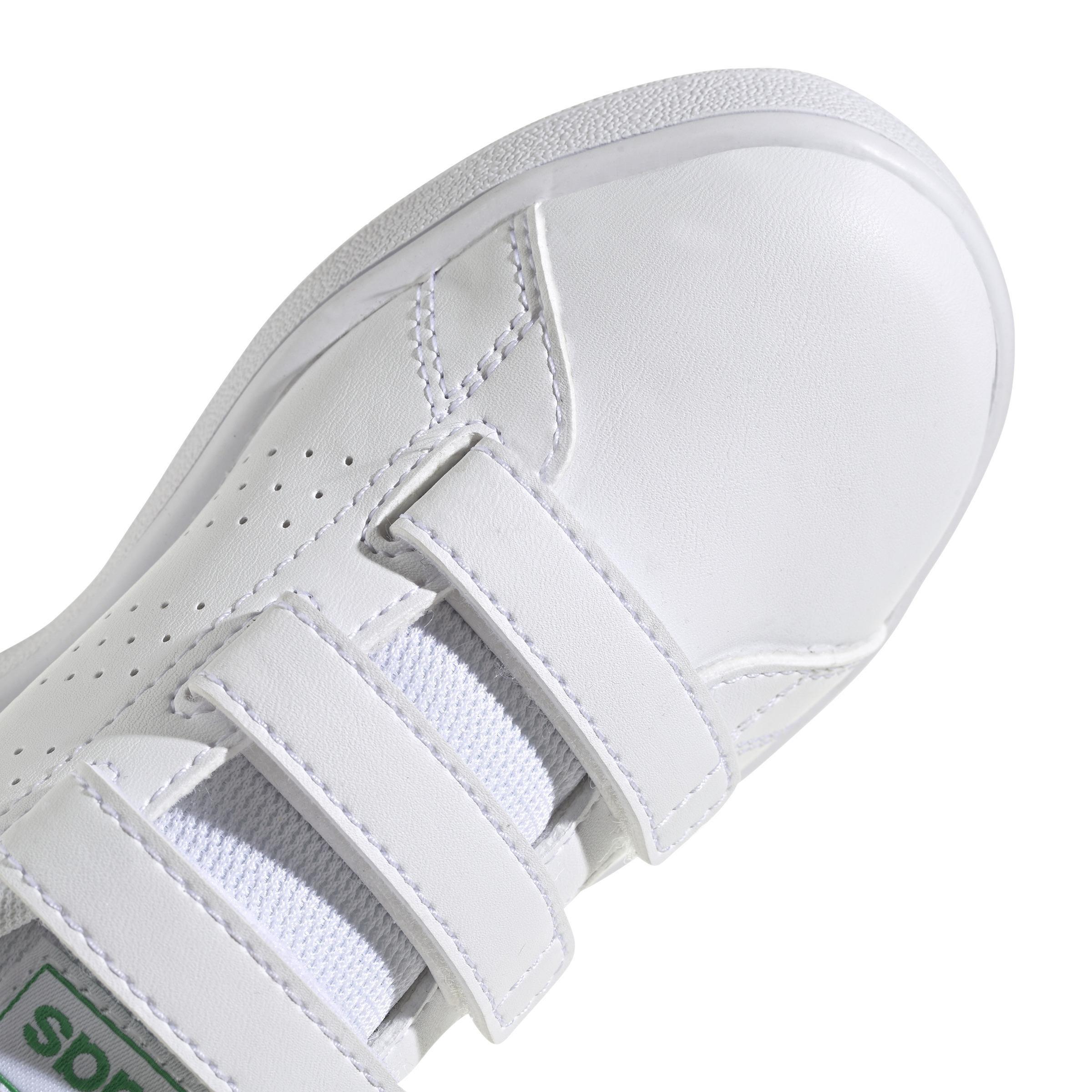 Unisex Advantage Court Lifestyle Hook-And-Loop Shoes, White, A901_ONE, large image number 5