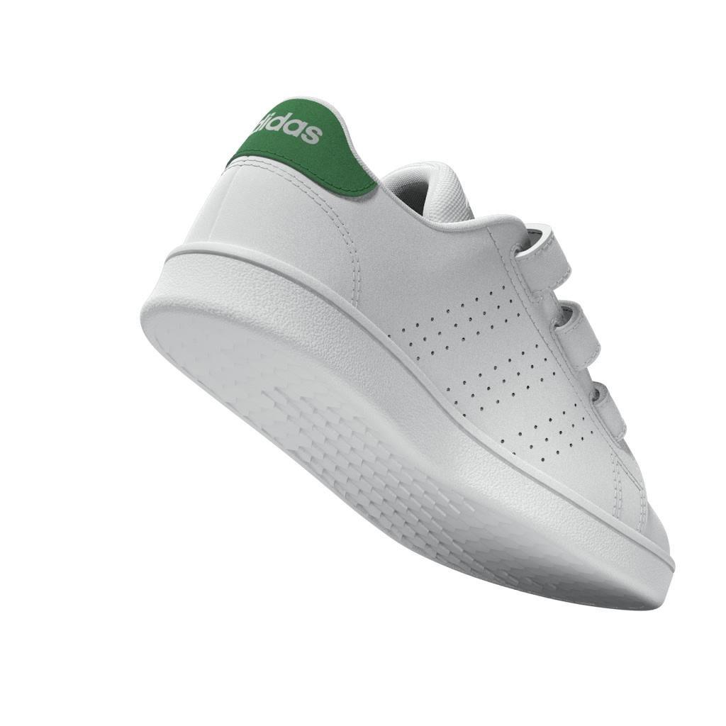 Unisex Advantage Court Lifestyle Hook-And-Loop Shoes, White, A901_ONE, large image number 13