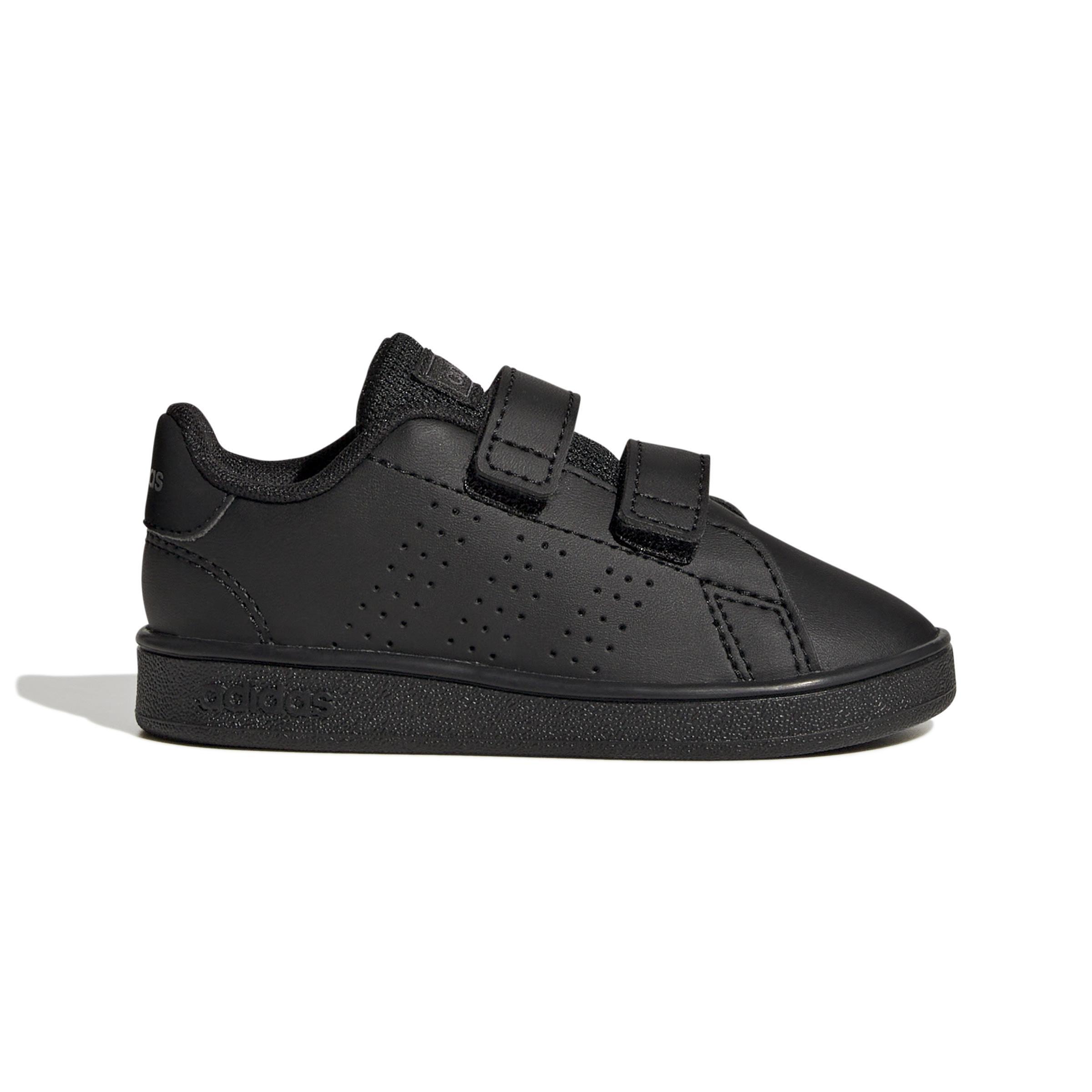 Kids Unisex Advantage Lifestyle Court Two Hook-And-Loop Shoes, Black, A901_ONE, large image number 0