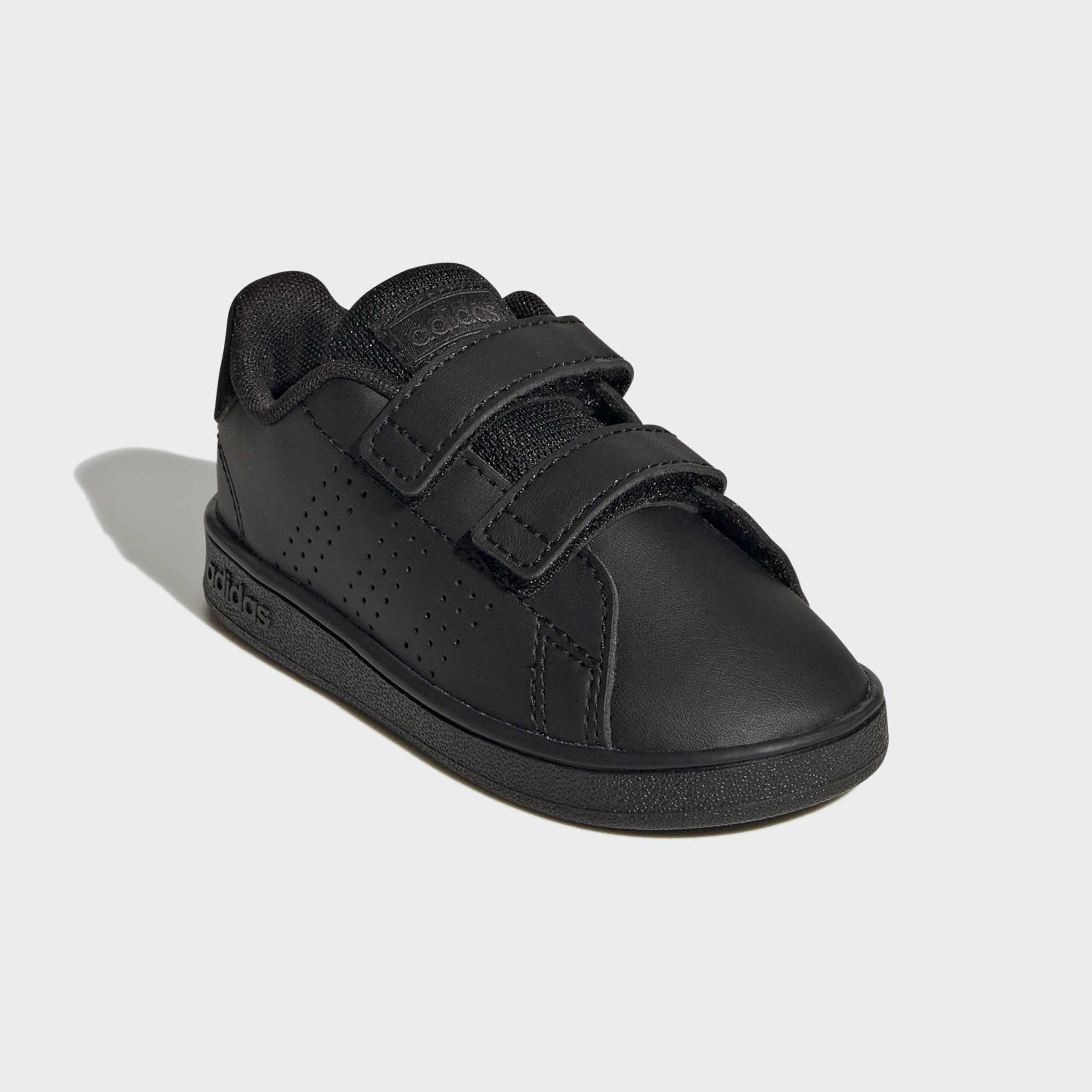 Kids Unisex Advantage Lifestyle Court Two Hook-and-Loop Shoes, Black, A901_ONE, large image number 2