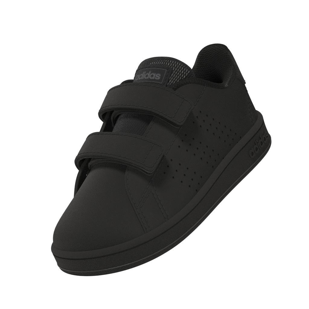 Unisex Kids Advantage Lifestyle Court Two Hook-And-Loop Shoes, Black, , large image number 3