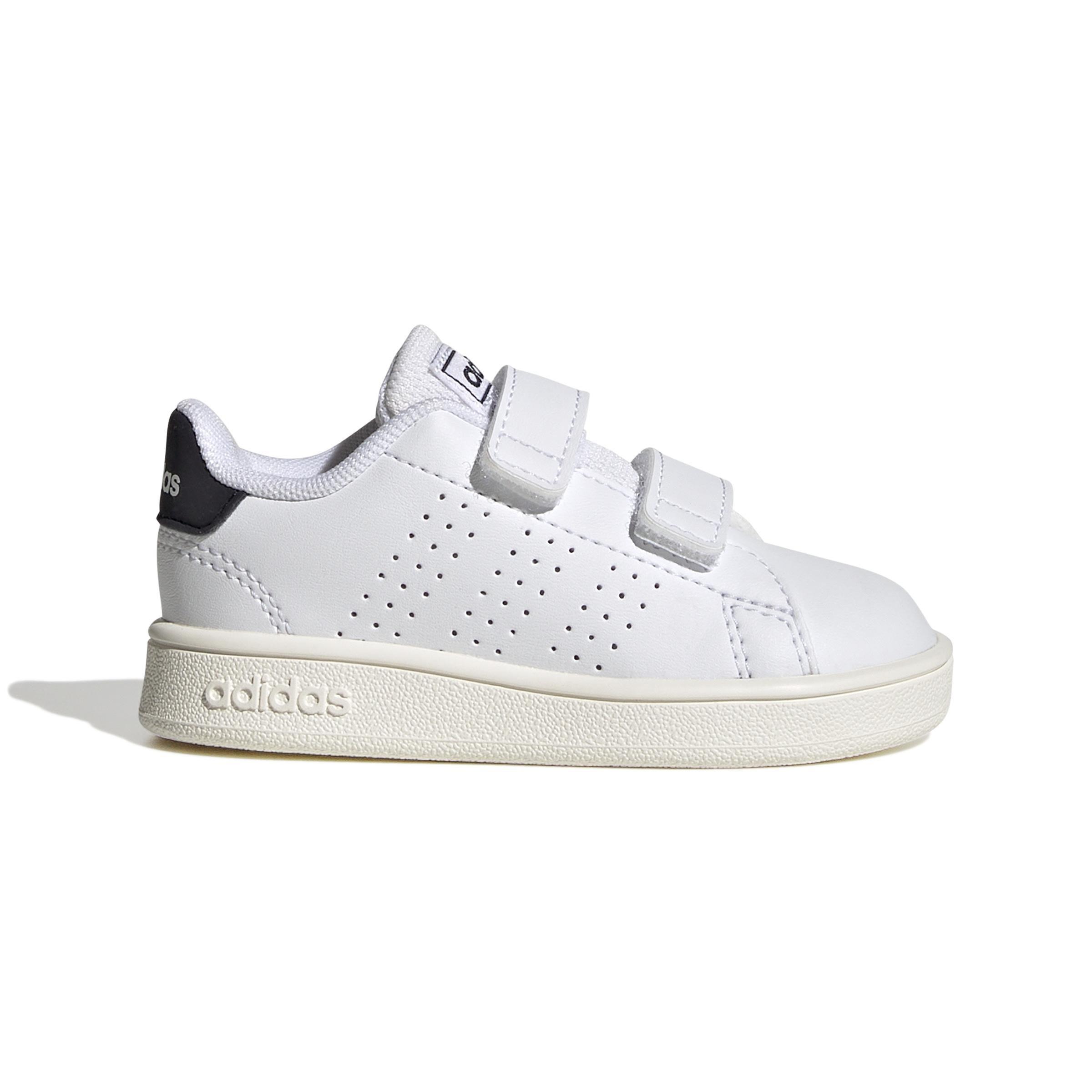 Unisex Kids Advantage Lifestyle Court Two Hook-And-Loop Shoes , White, A901_ONE, large image number 0