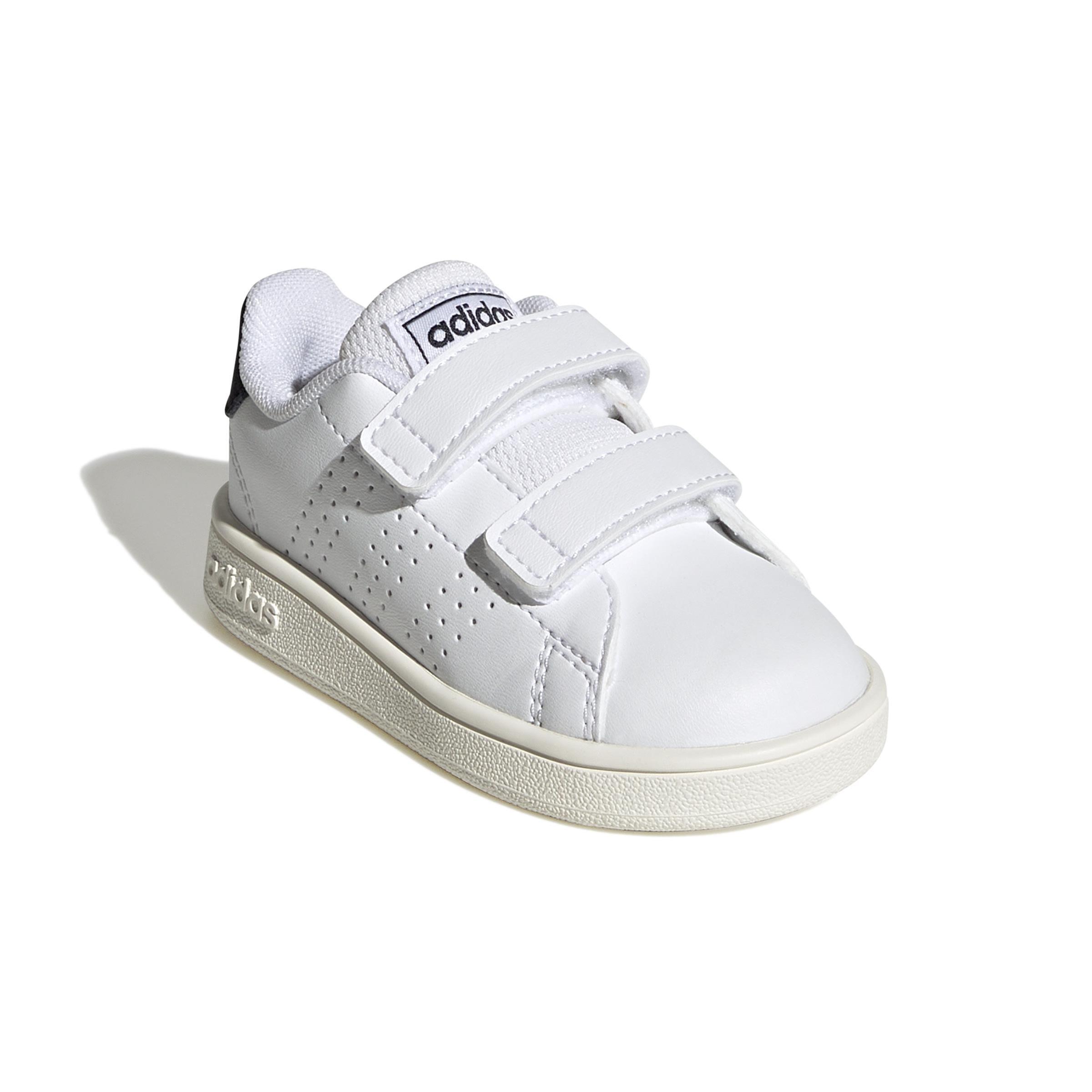 Unisex Kids Advantage Lifestyle Court Two Hook-And-Loop Shoes , White, A901_ONE, large image number 1