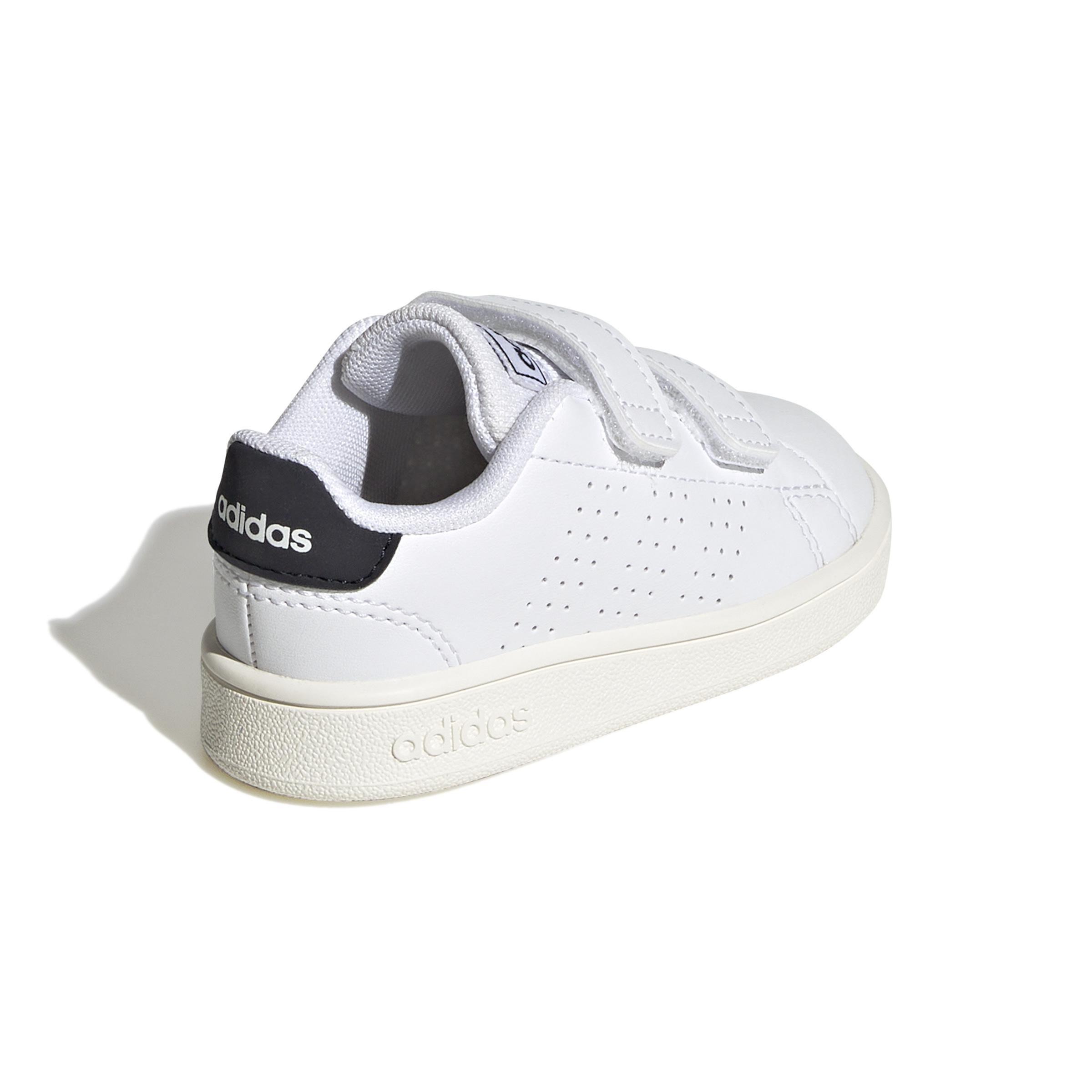 Unisex Kids Advantage Lifestyle Court Two Hook-And-Loop Shoes , White, A901_ONE, large image number 3