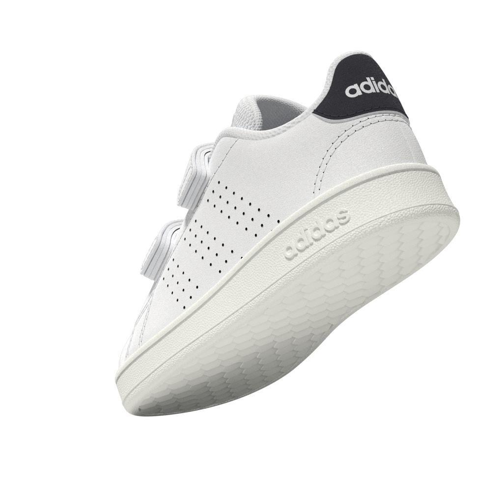 Unisex Kids Advantage Lifestyle Court Two Hook-And-Loop Shoes , White, A901_ONE, large image number 5