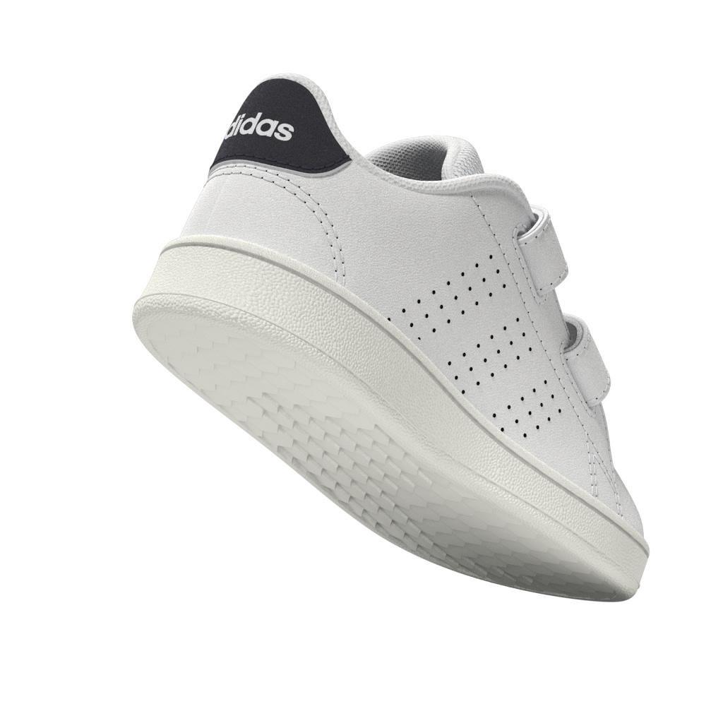 Unisex Kids Advantage Lifestyle Court Two Hook-And-Loop Shoes , White, A901_ONE, large image number 6