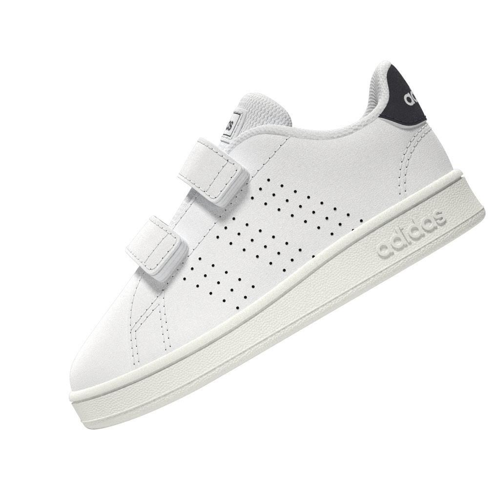 Unisex Kids Advantage Lifestyle Court Two Hook-And-Loop Shoes , White, A901_ONE, large image number 8