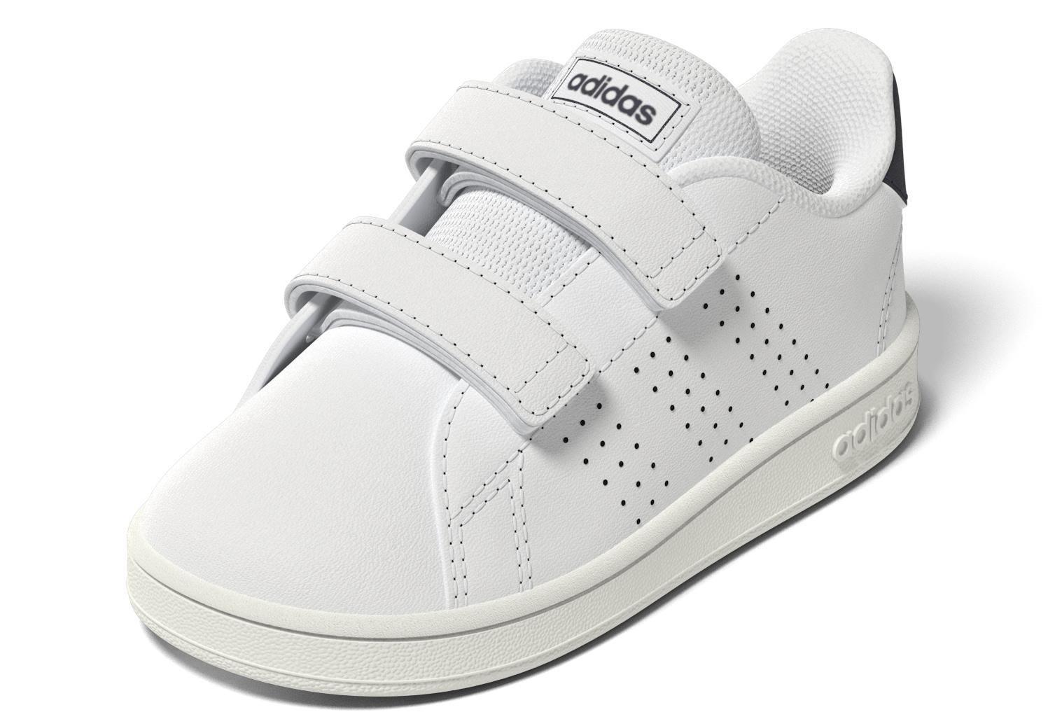 Unisex Kids Advantage Lifestyle Court Two Hook-And-Loop Shoes , White, A901_ONE, large image number 9