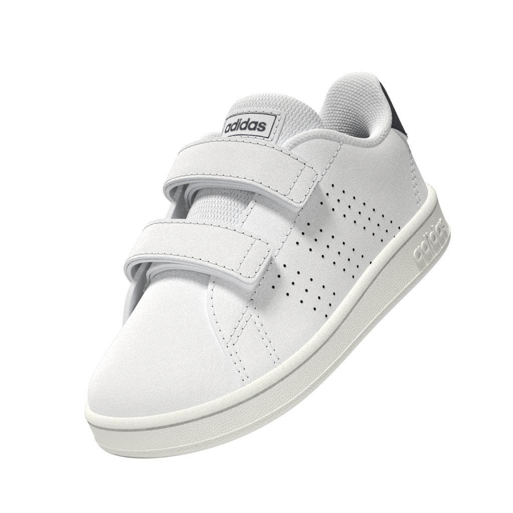 Unisex Kids Advantage Lifestyle Court Two Hook-And-Loop Shoes , White, A901_ONE, large image number 12