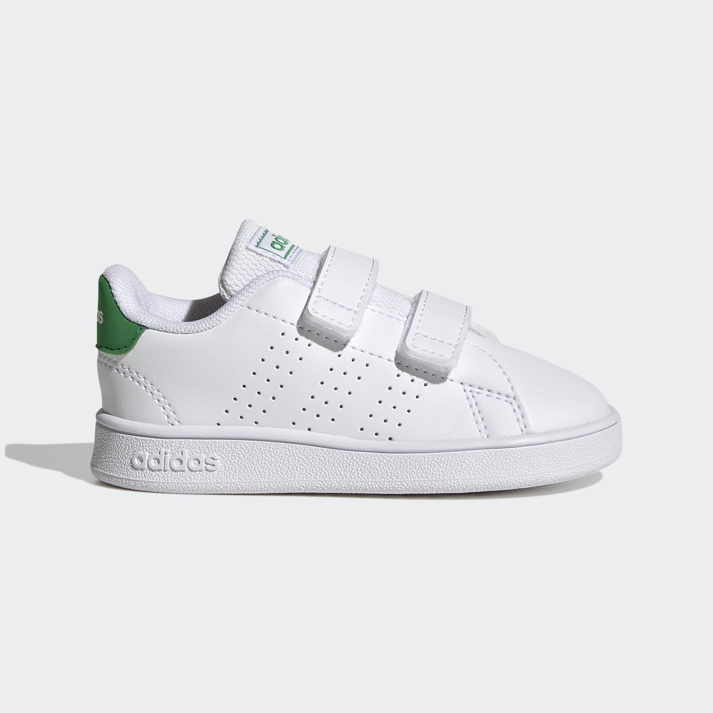 Unisex Kids Advantage Lifestyle Court Two Hook-And-Loop Shoes, White, , large image number 0