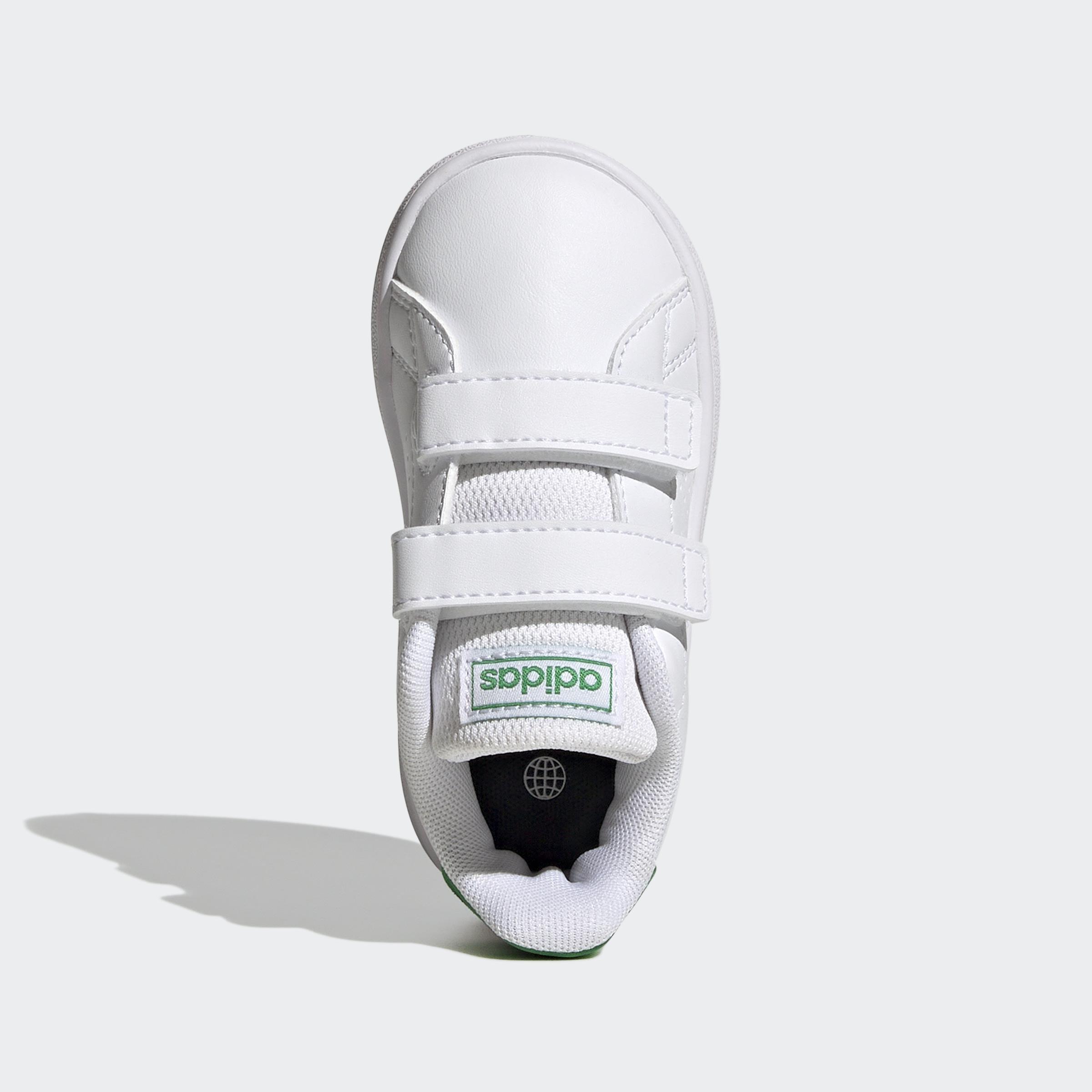 Unisex Kids Advantage Lifestyle Court Two Hook-And-Loop Shoes, White, , large image number 1