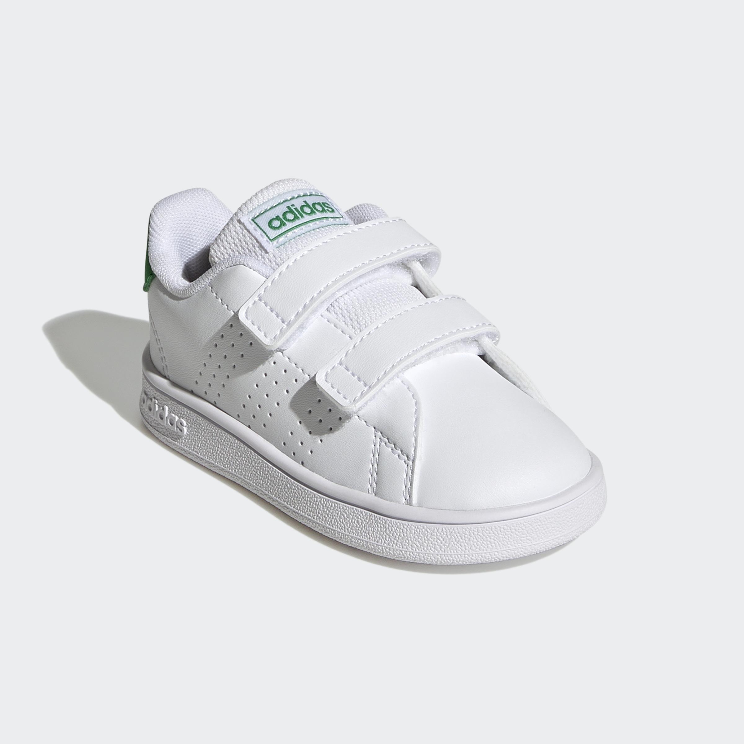 Unisex Kids Advantage Lifestyle Court Two Hook-And-Loop Shoes, White, , large image number 2