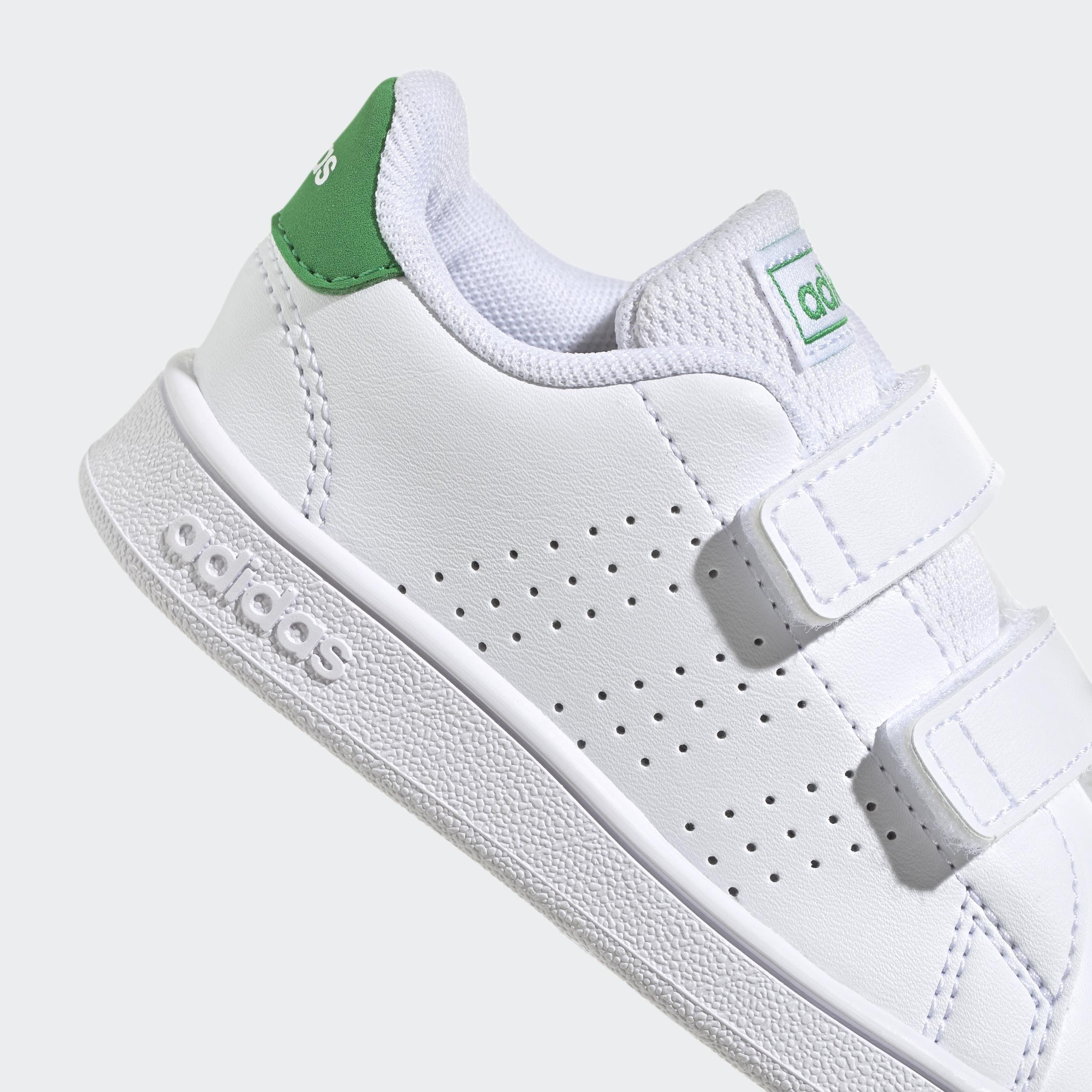 Unisex Kids Advantage Lifestyle Court Two Hook-And-Loop Shoes, White, , large image number 3