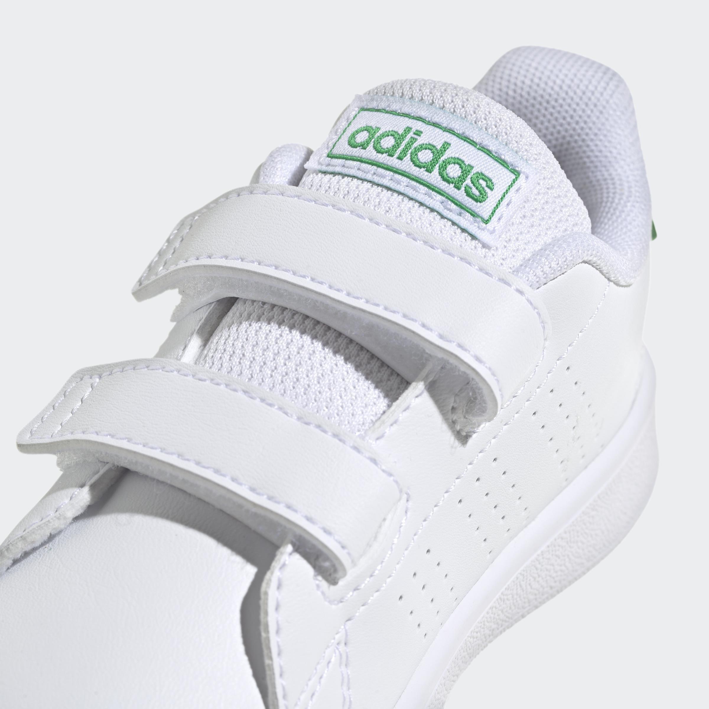 Unisex Kids Advantage Lifestyle Court Two Hook-And-Loop Shoes, White, , large image number 4