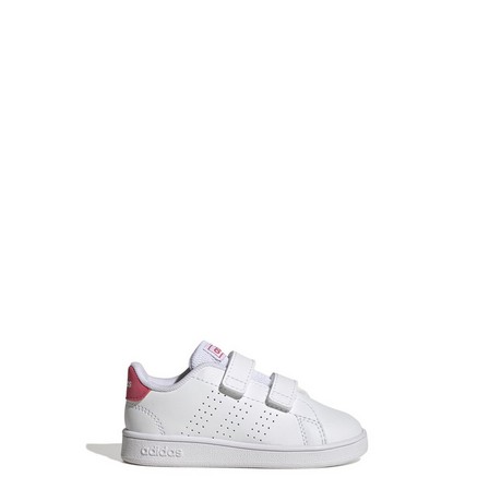 Unisex Kids Advantage Lifestyle Court Two Hook-and-Loop Shoes , white, A901_ONE, large image number 4