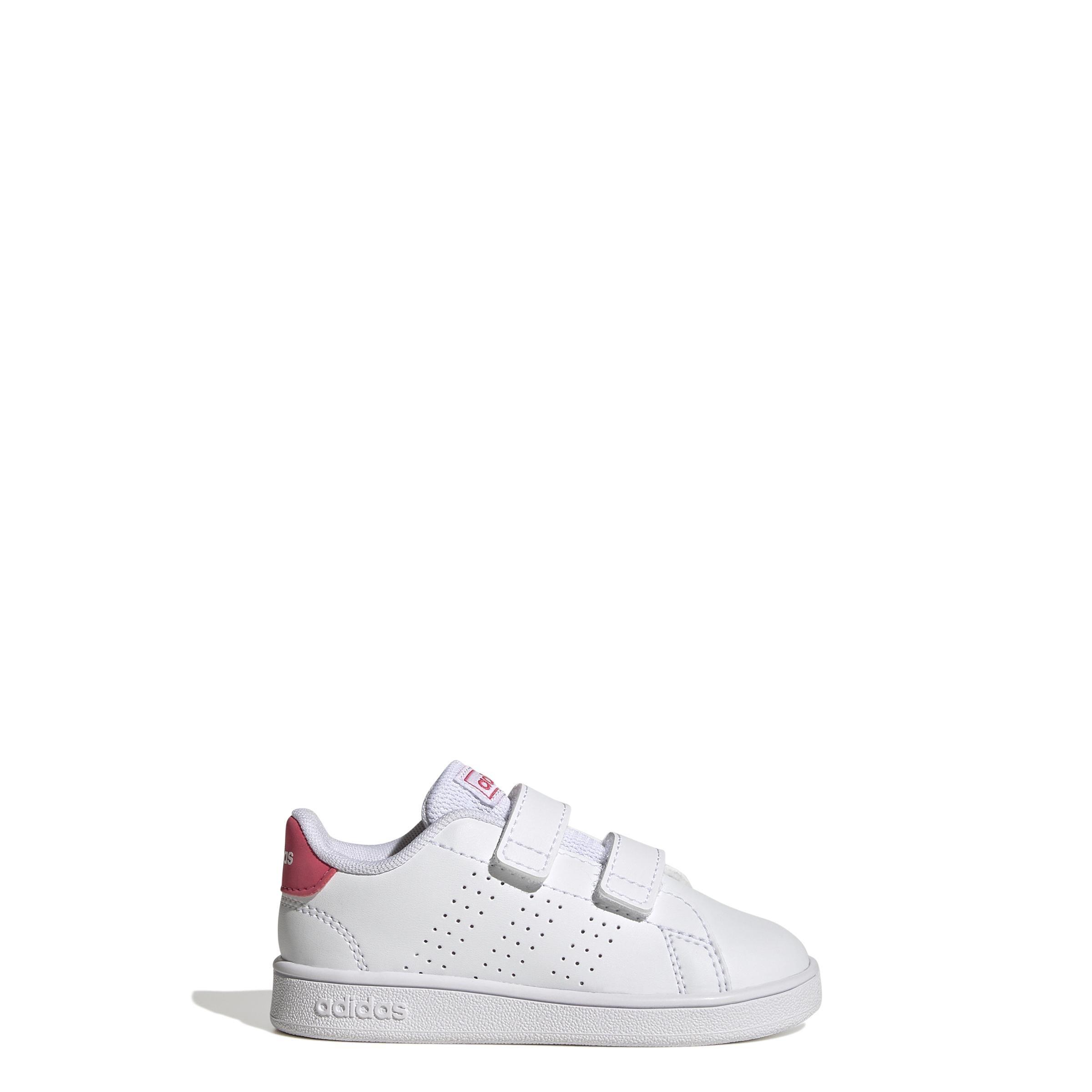 Unisex Kids Advantage Lifestyle Court Two Hook-And-Loop Shoes, White, A901_ONE, large image number 5
