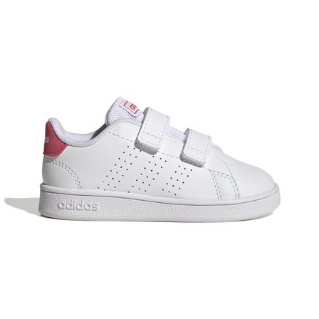 Unisex Kids Advantage Lifestyle Court Two Hook-and-Loop Shoes , white, A901_ONE, large image number 9