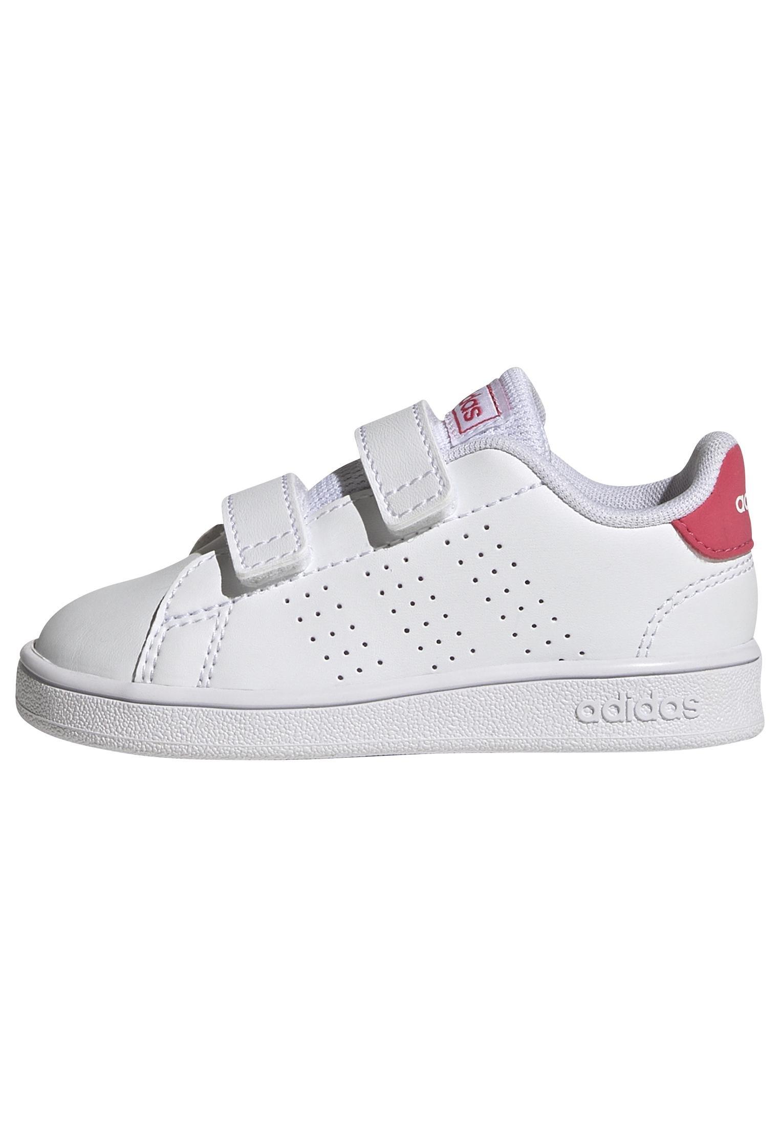 Unisex Kids Advantage Lifestyle Court Two Hook-And-Loop Shoes, White, A901_ONE, large image number 10