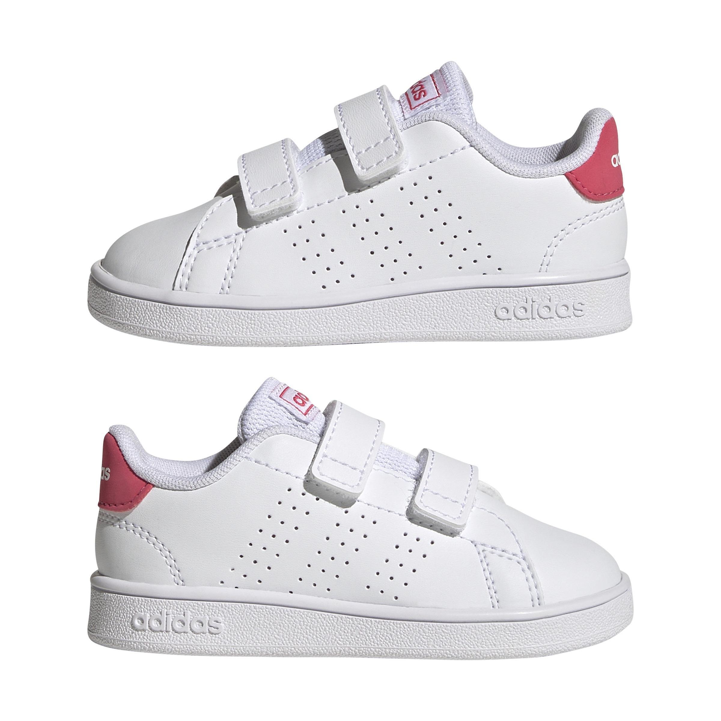 Unisex Kids Advantage Lifestyle Court Two Hook-And-Loop Shoes, White, A901_ONE, large image number 13