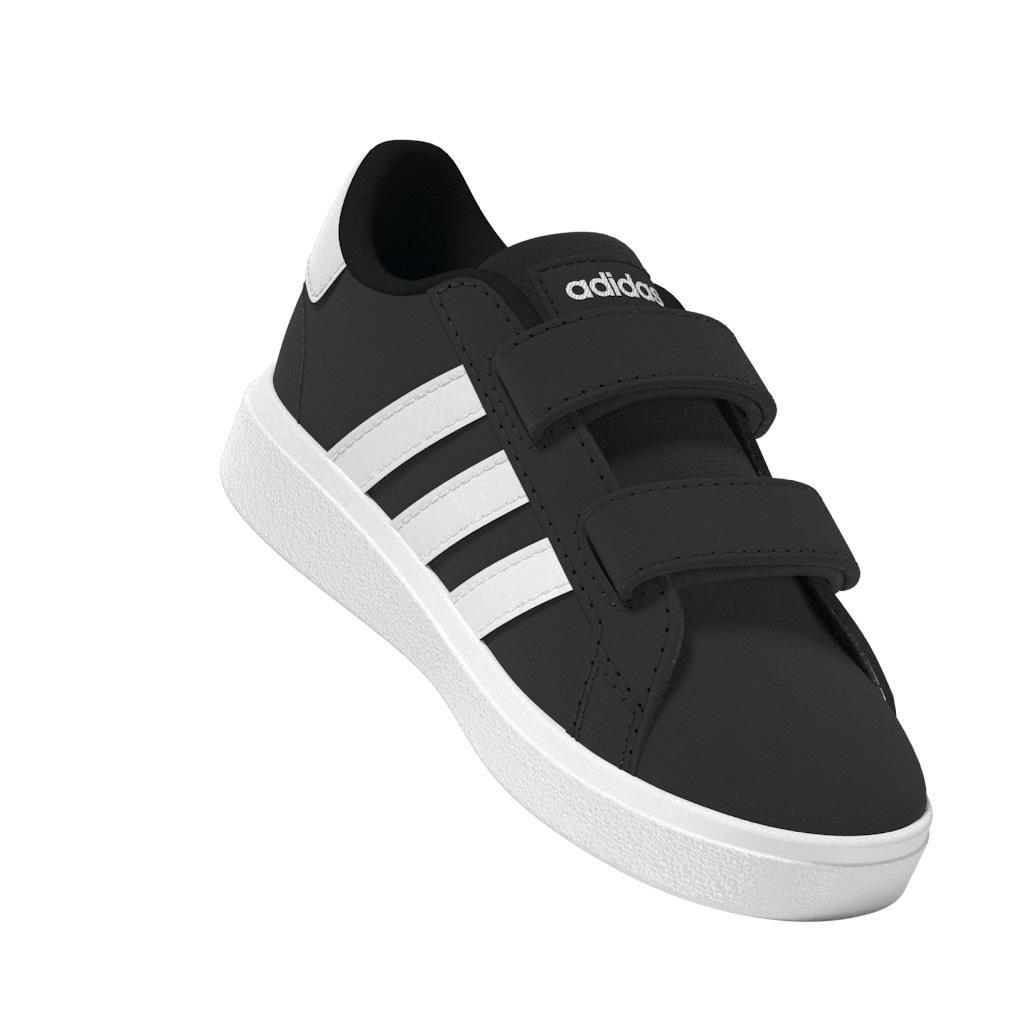 Kids Unisex Grand Court Lifestyle Hook and Loop Shoes, Black, A901_ONE, large image number 9