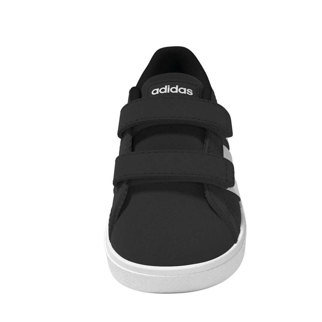 Kids Unisex Grand Court Lifestyle Hook and Loop Shoes, Black, A901_ONE, large image number 13