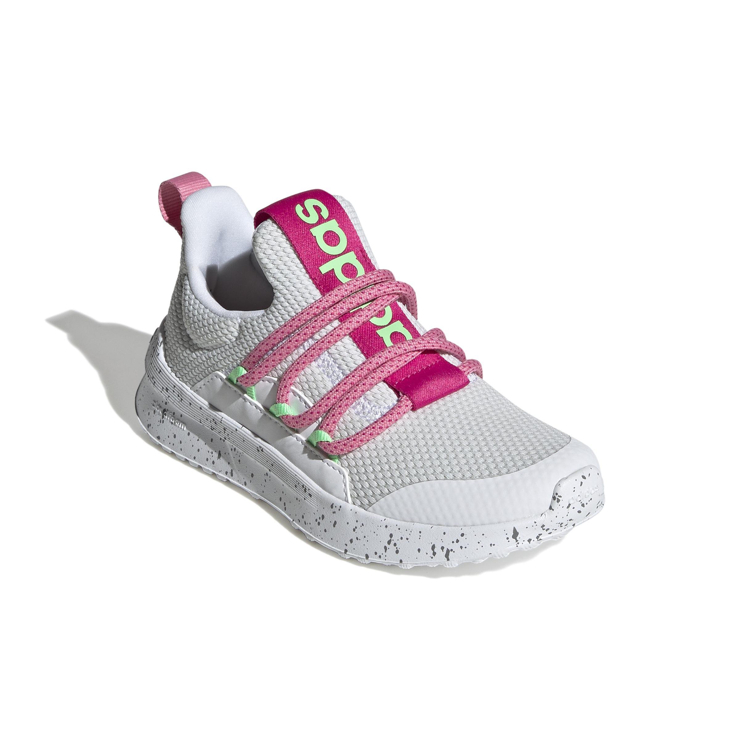 Unisex Kids Lite Racer Adapt 4.0 Lifestyle Running Slip-On Lace Shoes, White, A901_ONE, large image number 1