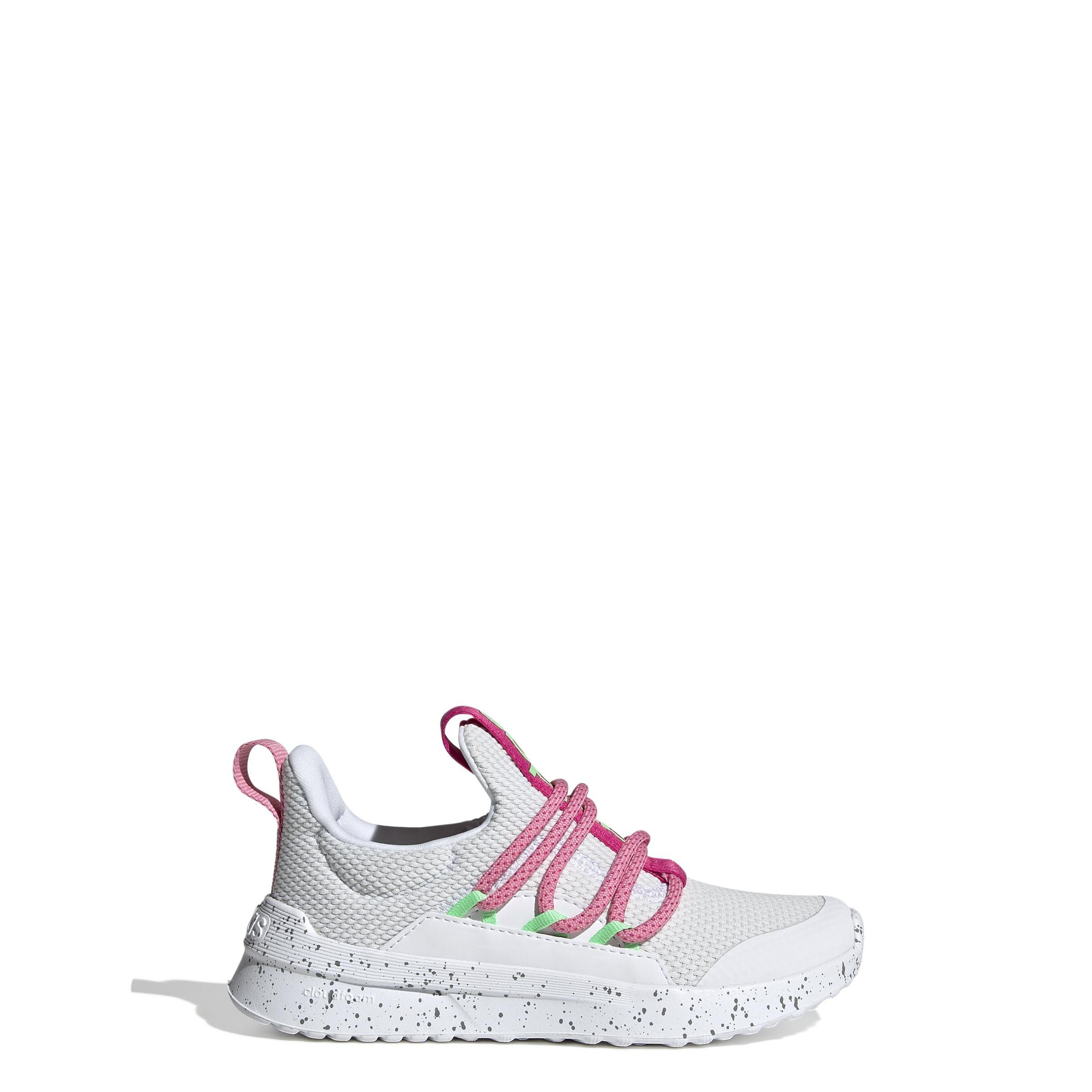 Unisex Kids Lite Racer Adapt 4.0 Lifestyle Running Slip-On Lace Shoes, White, A901_ONE, large image number 5
