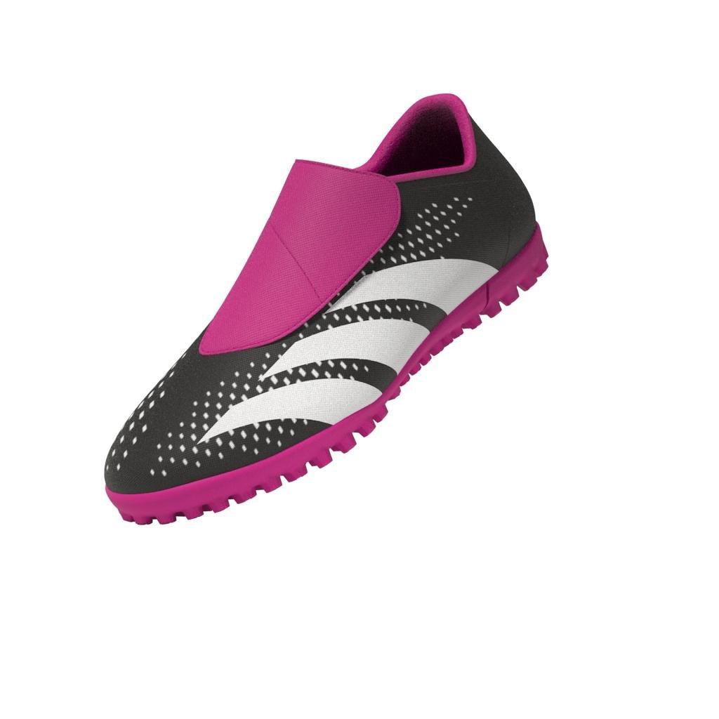 Unisex Kids Predator Accuracy.4 Hook-and-Loop Turf Boots, Black, , large image number 10