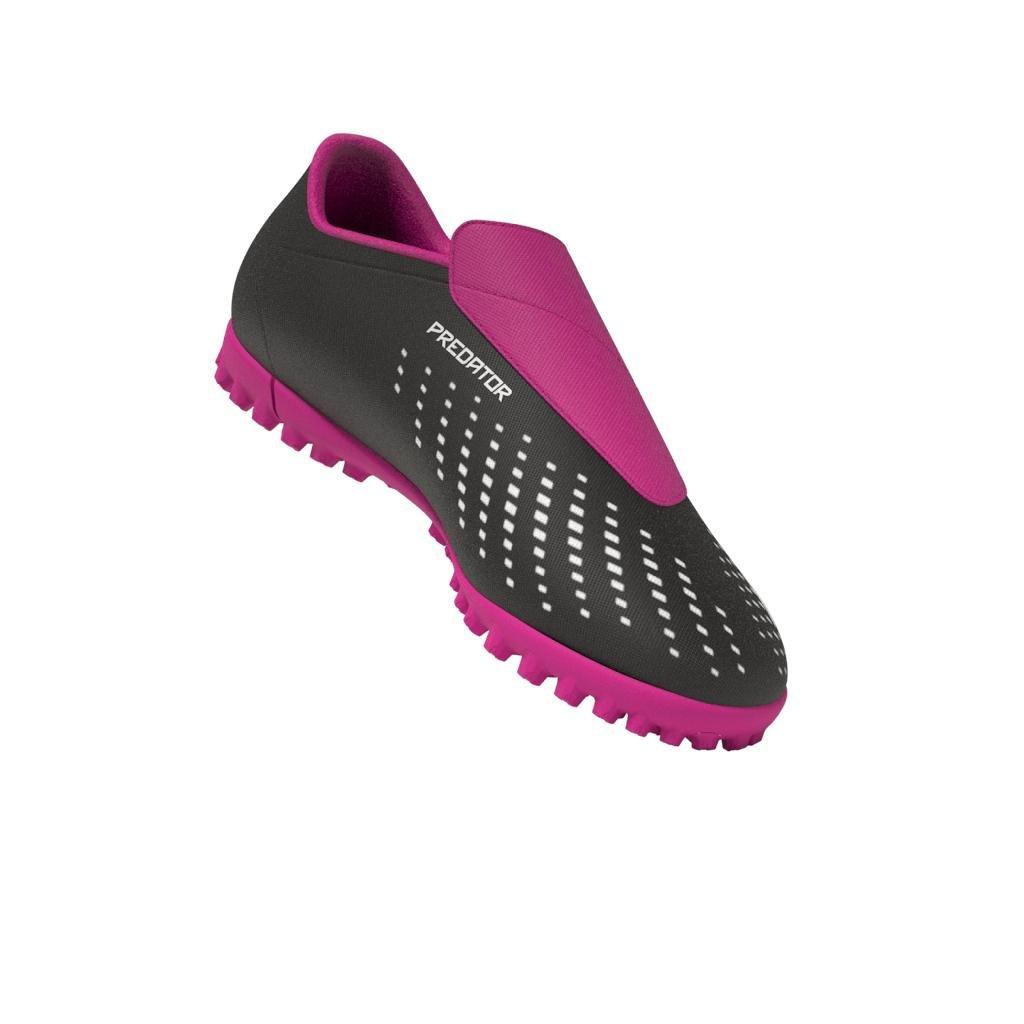 Unisex Kids Predator Accuracy.4 Hook-and-Loop Turf Boots, Black, , large image number 11