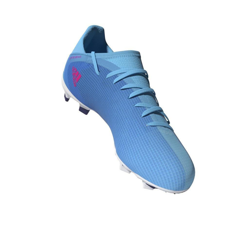 Unisex Kids X Speedflow.3 Firm Ground Boots, Blue, , large image number 6