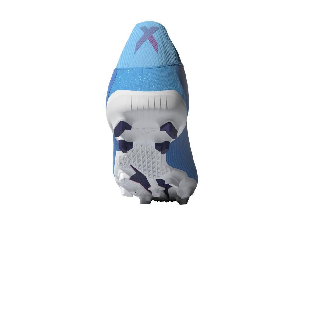 Unisex Kids X Speedflow.3 Firm Ground Boots, Blue, , large image number 7