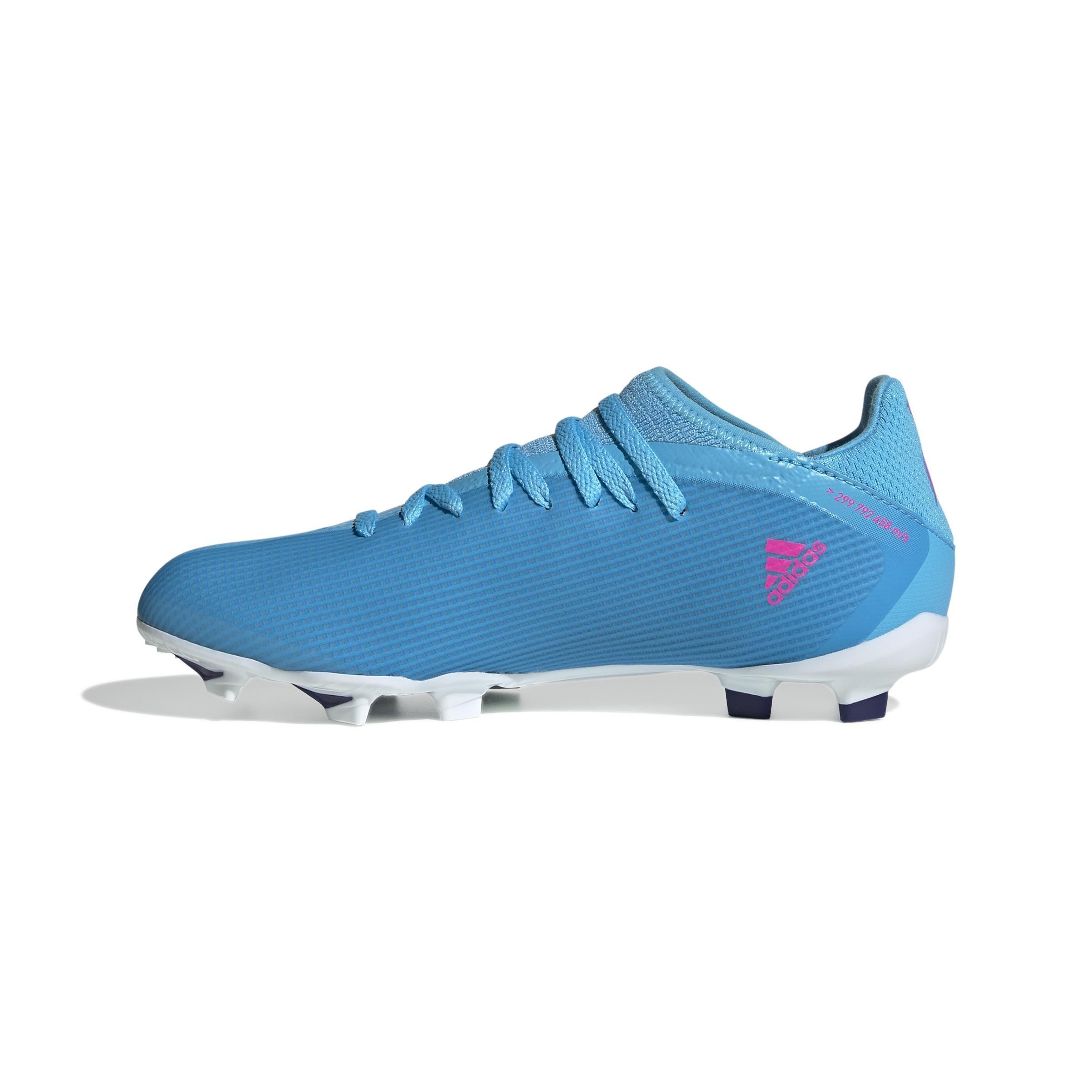 Unisex Kids X Speedflow.3 Firm Ground Boots, Blue, , large image number 9