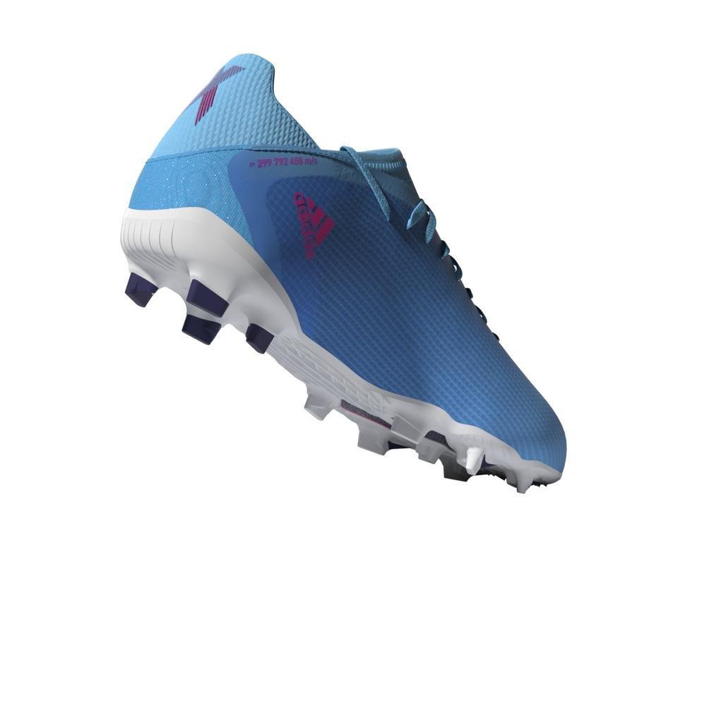 Unisex Kids X Speedflow.3 Firm Ground Boots, Blue, , large image number 12