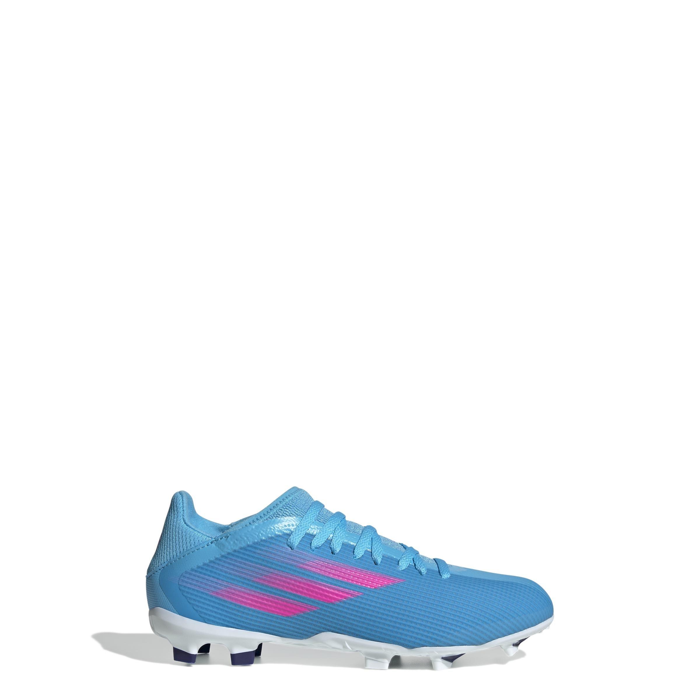 Unisex Kids X Speedflow.3 Firm Ground Boots, Blue, , large image number 14