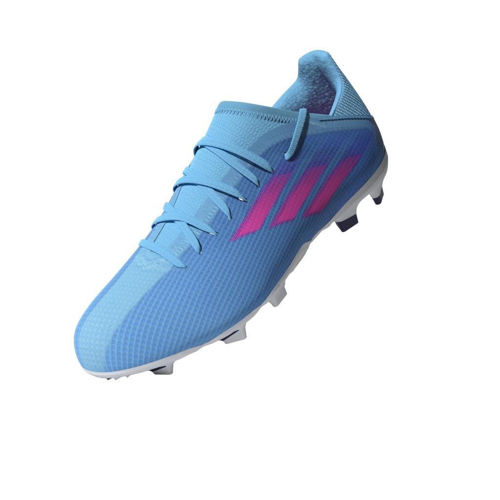 Unisex Kids X Speedflow.3 Firm Ground Boots, Blue, , large image number 15