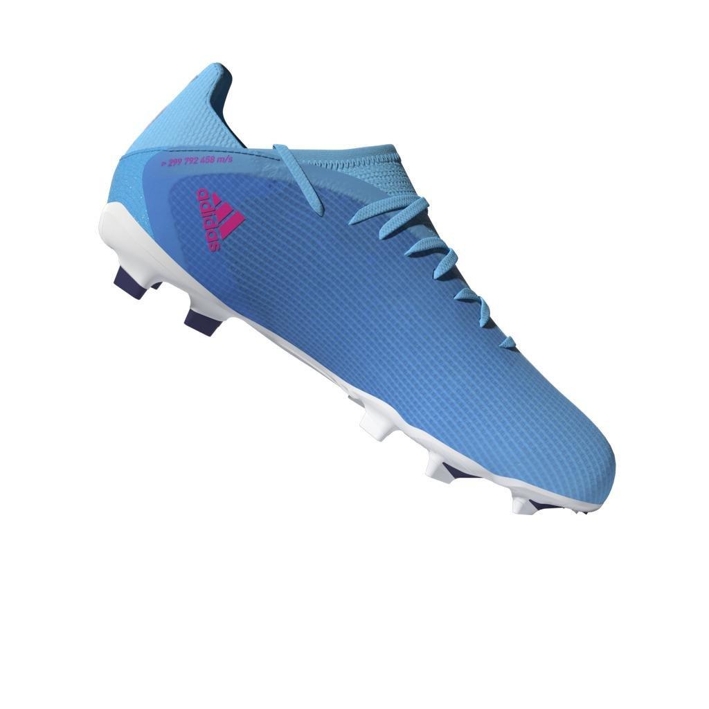 Unisex Kids X Speedflow.3 Firm Ground Boots, Blue, , large image number 17