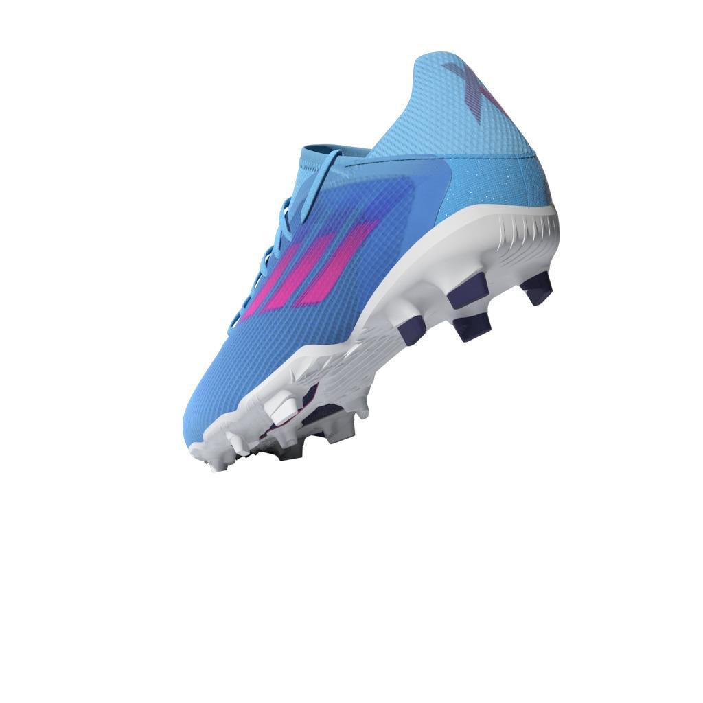 Unisex Kids X Speedflow.3 Firm Ground Boots, Blue, , large image number 18