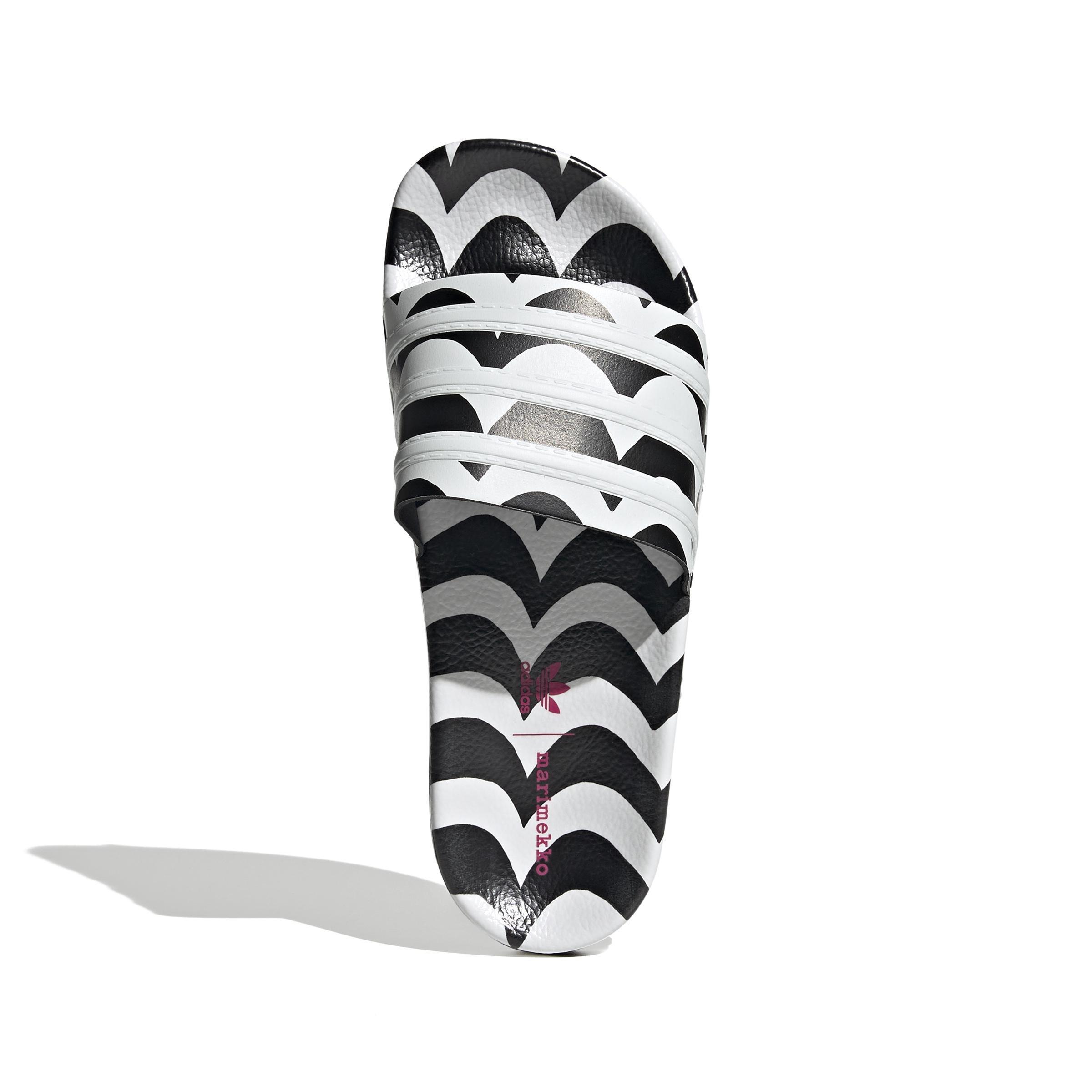 Marimekko Adilette Slides, Black, A901_ONE, large image number 6