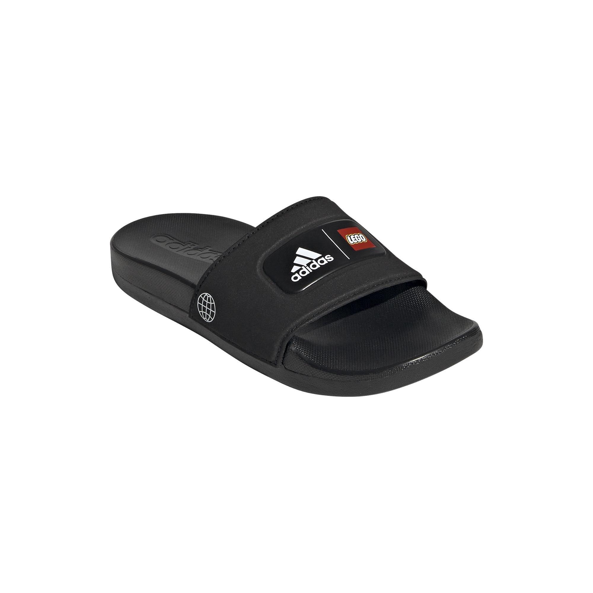 Unisex Kids Adilette Comfort X Lego Slides, Black, , large image number 1