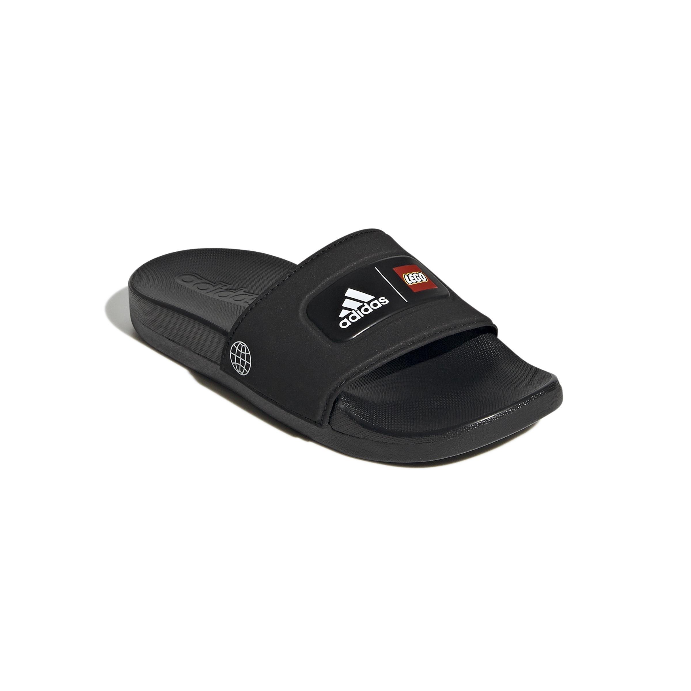 Unisex Kids Adilette Comfort X Lego Slides, Black, , large image number 2